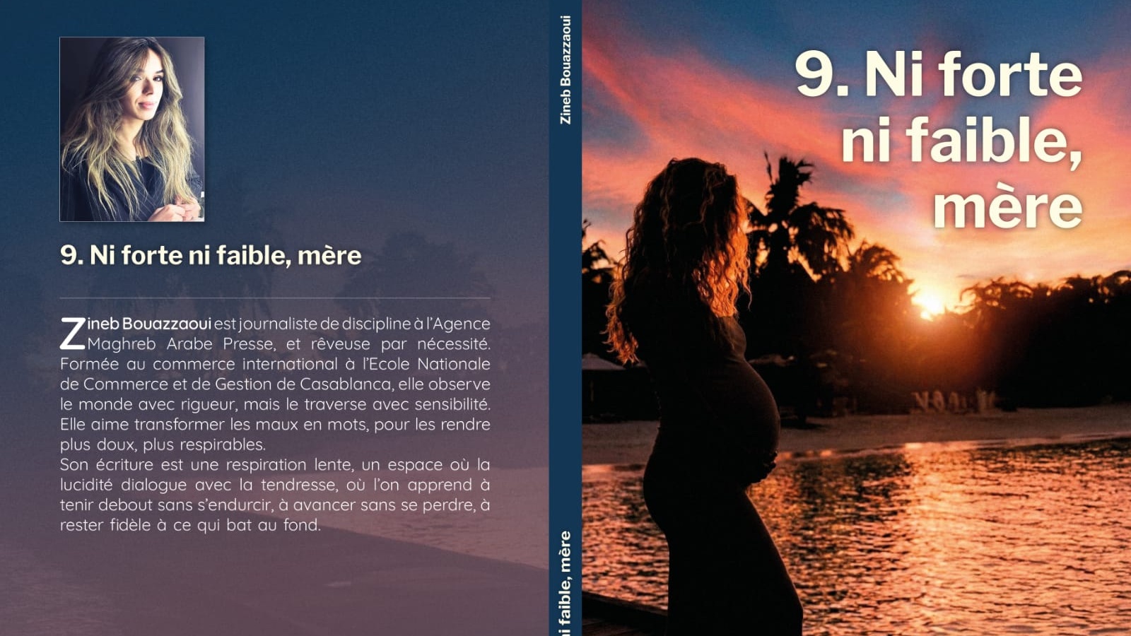Parution de l’ouvrage "9. Ni forte ni faible, mère" de la journaliste marocaine Zineb Bouazzaoui