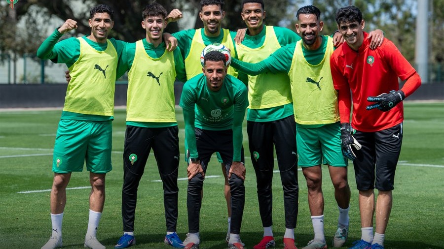 Lions de l’Atlas : deux séances au programme mardi avant de s’envoler aujourd’hui pour Madrid