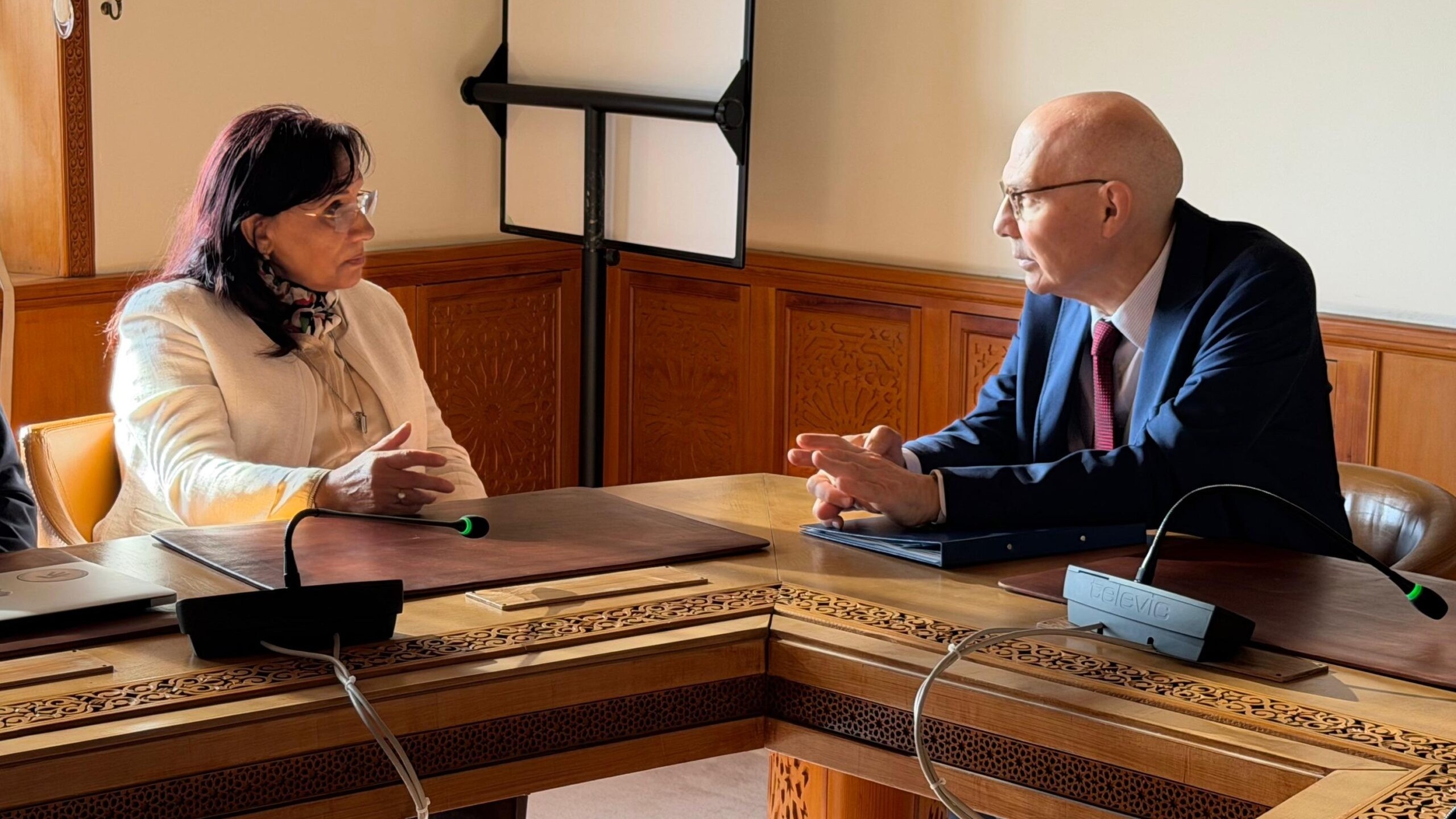 Droits de l’Homme : rencontre entre Amina Bouayach et Volker Türk à Genève