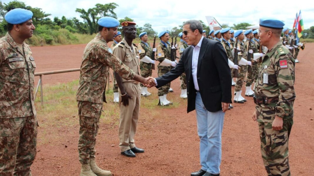 Centrafrique : Omar Hilale rend un vibrant hommage aux Casques bleus marocains de la MINUSCA