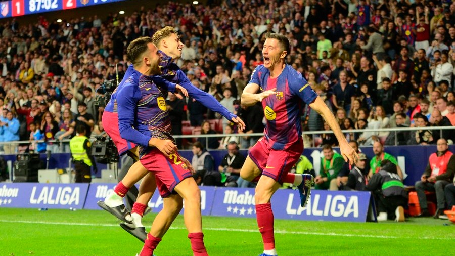 Liga : le Barça, vainqueur de l’Atlético, distance le Real battu 