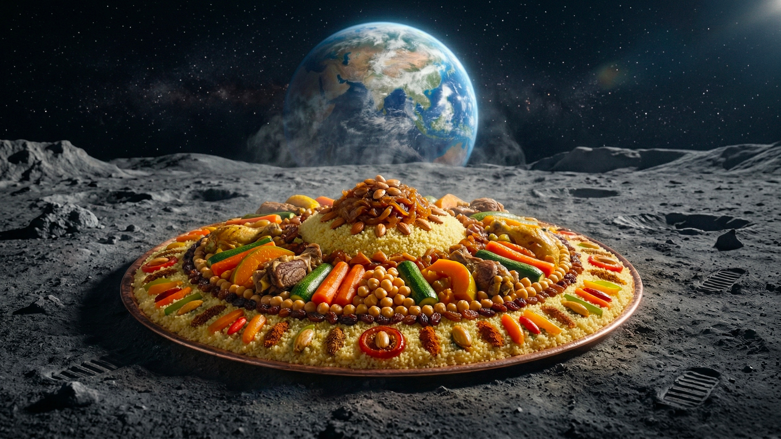 Du couscous sur la lune…