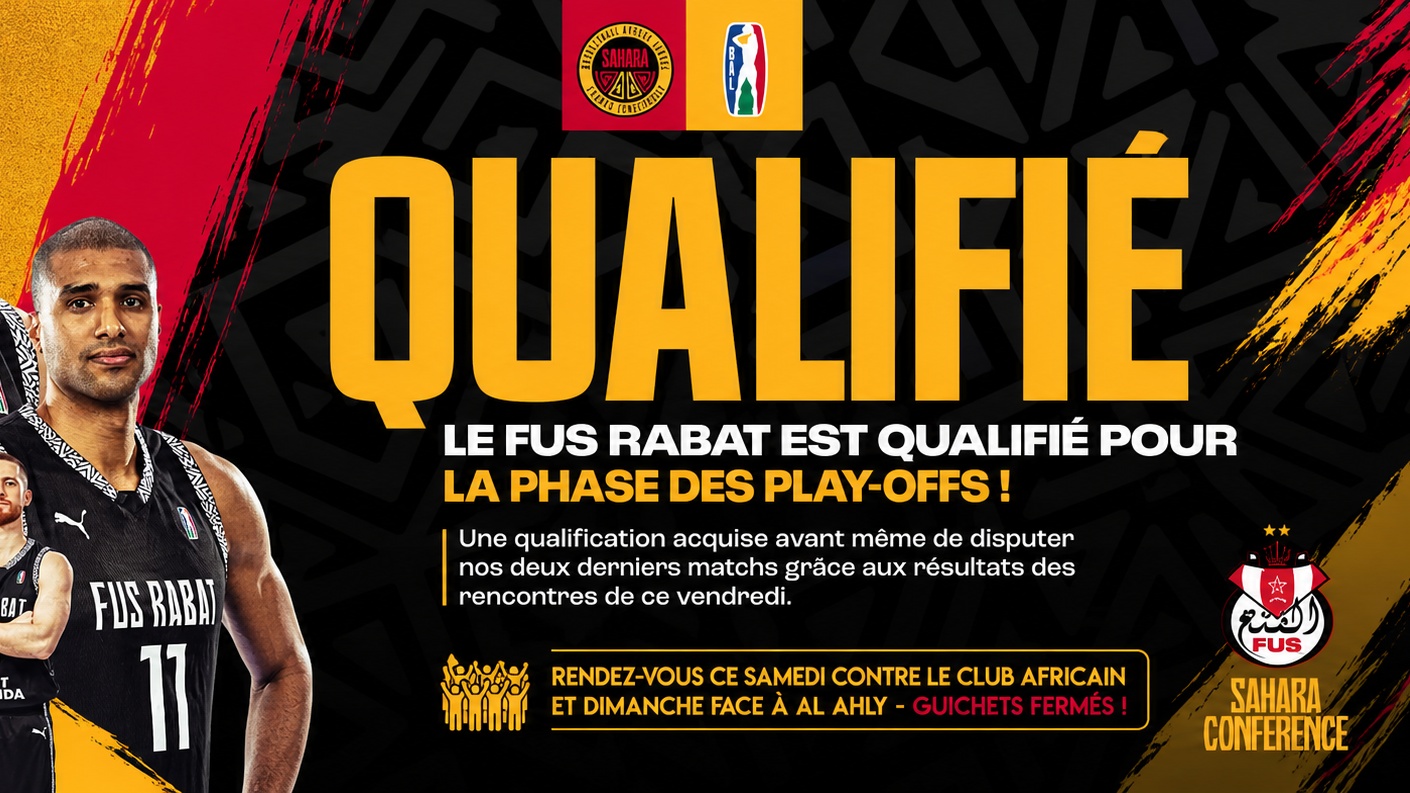 BAL Conférence Sahara : le FUS qualifié pour les play-offs avant ses deux derniers matchs