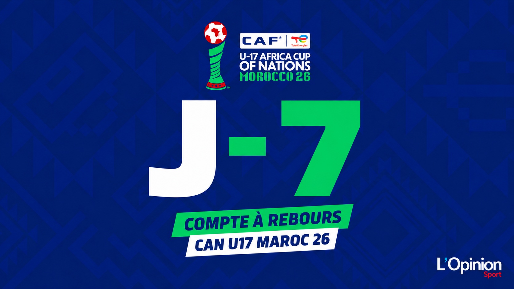 CAN U17 Maroc 2026 :  le compte à rebours est déjà lancé