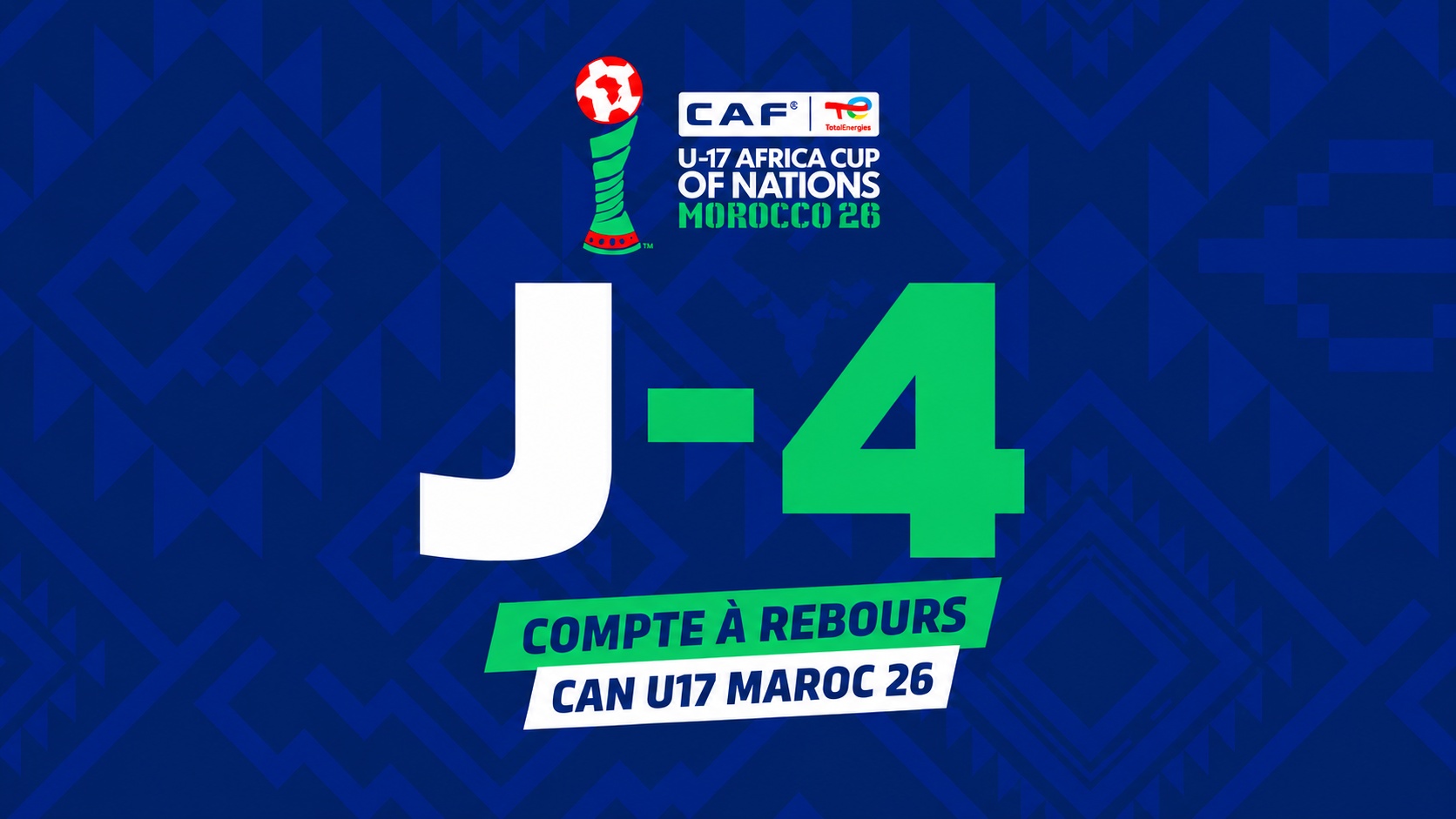 CAN U17 Maroc 2026 : J-4