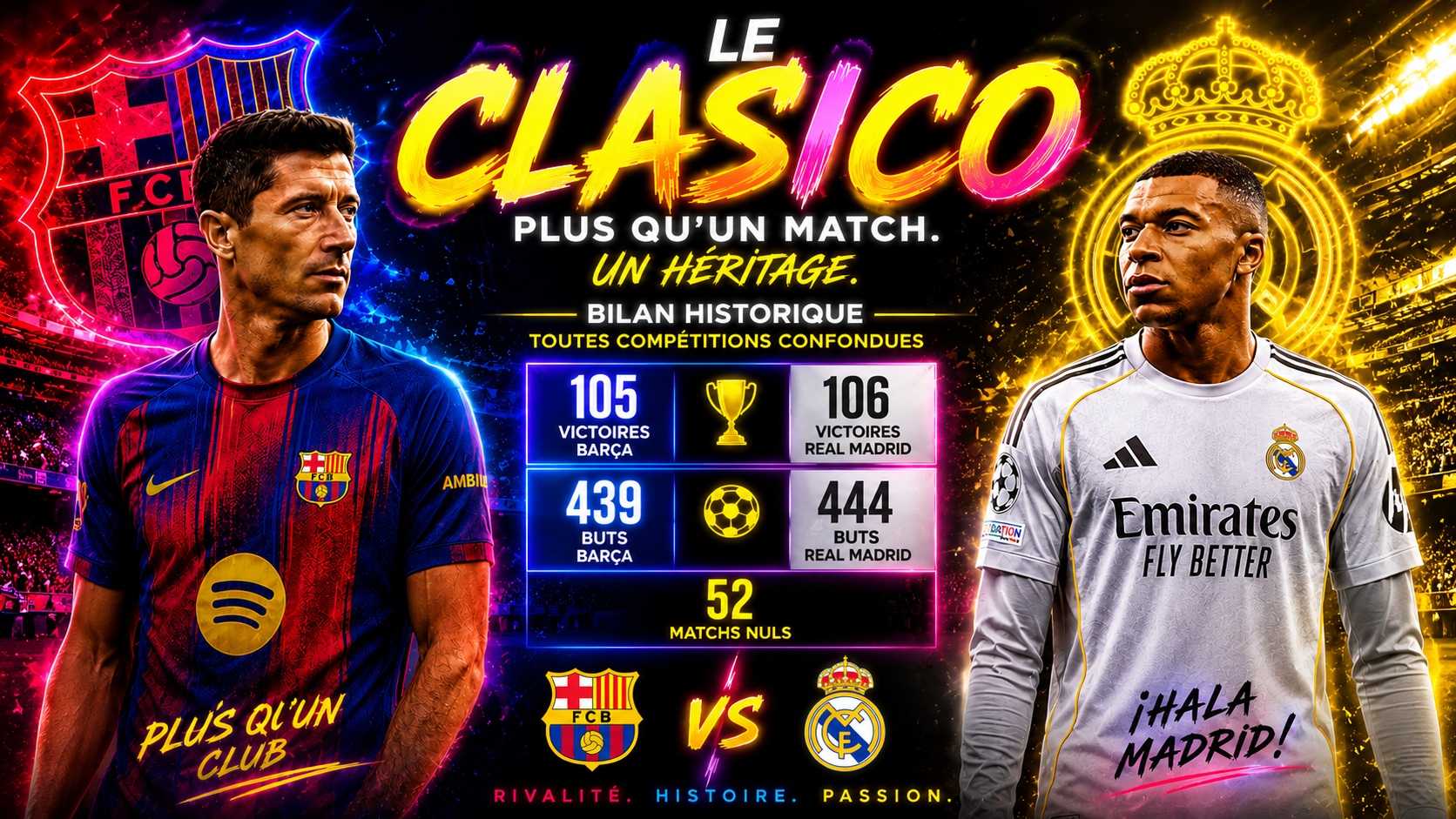 Barça-Real : un Clasico décisif pour le titre ce soir