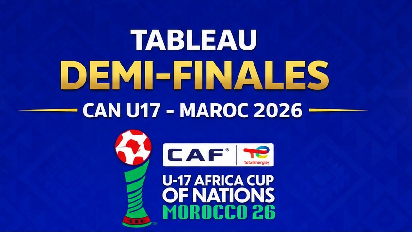 CAN U17:  Programme des demi-finales 