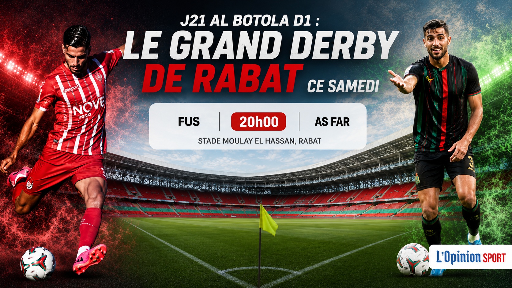 J21 Al Botola D1 : le grand derby de Rabat ce samedi 