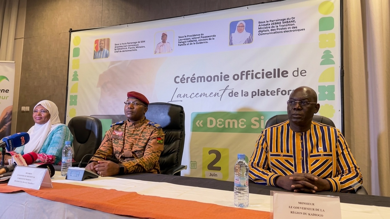 Solidarité nationale au Burkina Faso : Lancement de la plateforme digitale « Deme Sira » 