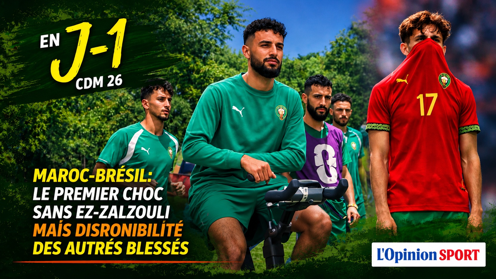 CDM- J1 / Maroc–Brésil :  vers un premier choc sans Ez-Zalzouli