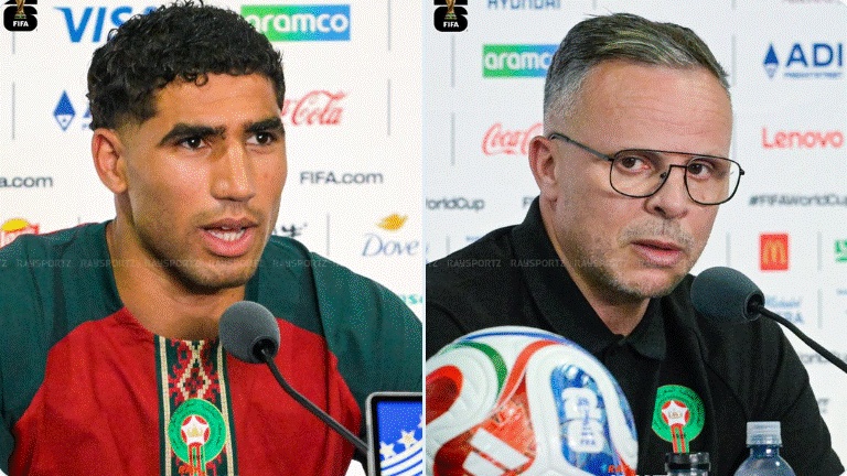CdM 26 / Maroc-Brésil : Ouahbi et Hakimi prudents et confiants !