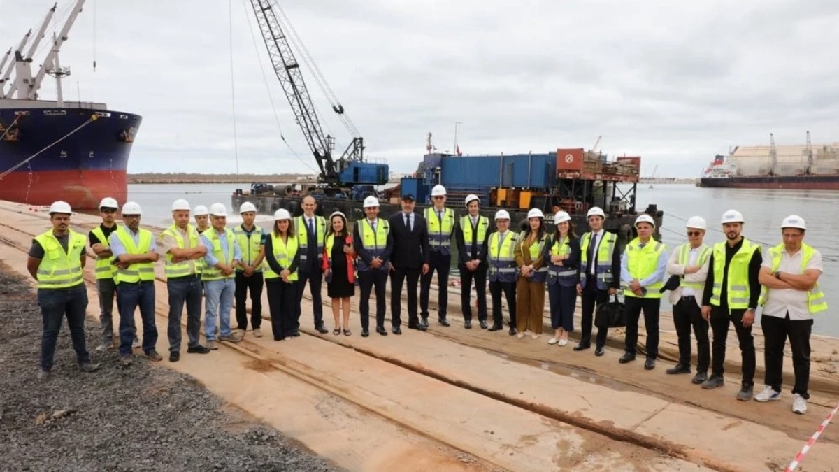 Le Vice-Président de la BERD en visite au terminal polyvalent de Marsa Maroc au port de Casablanca
