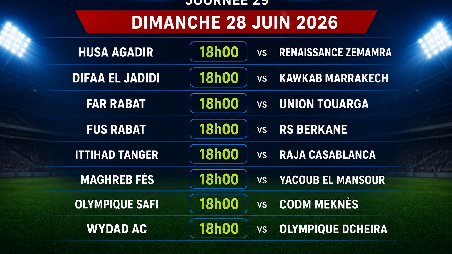 J29 Botola D1 : l’AS FAR et le MAS face à des menacés de relégation  en fin de cet après-midi 