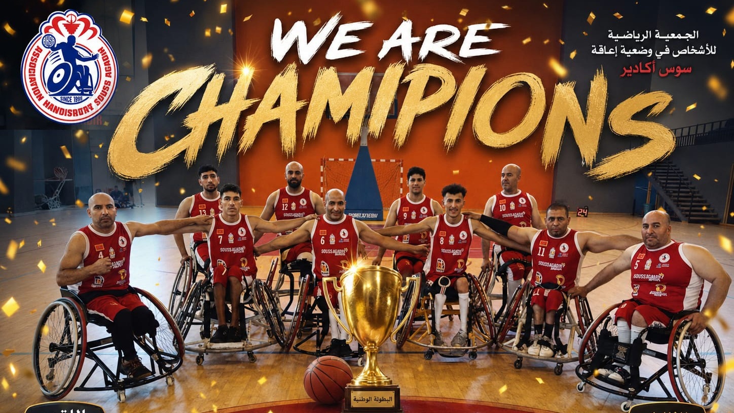 Handisport / Basketball (fauteuil roulant) : AS Souss Agadir conserve son titre
