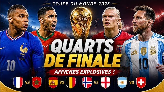 Coupe du monde 2026: Des quarts de finale explosifs