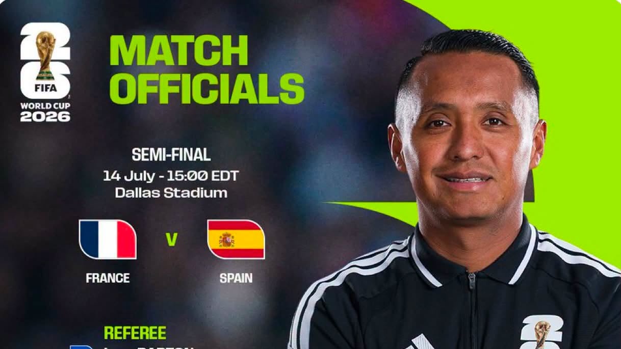 CdM 2026 : le Salvadorien Ivan Barton, au sifflet de France-Espagne