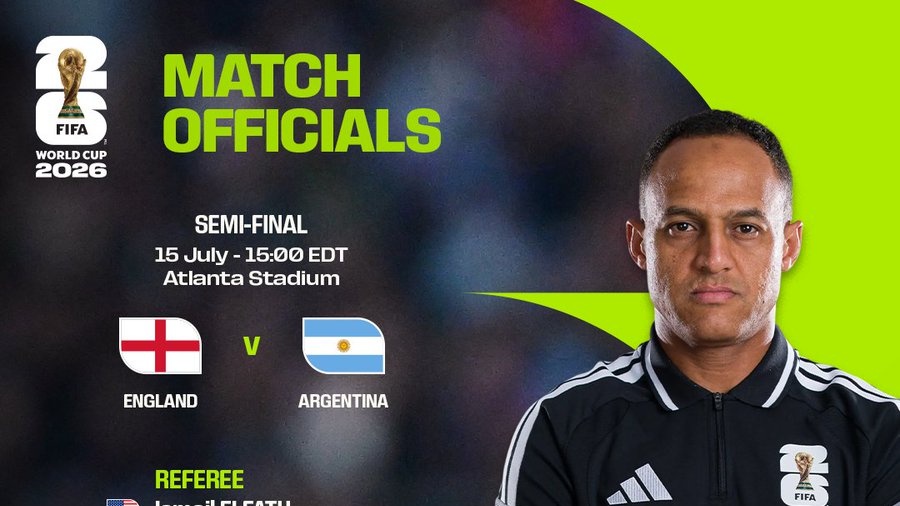 CdM 2026 : Ismaïl El Fath arbitre de la demi-finale Argentine-Angleterre, Jayed en lice pour la finale