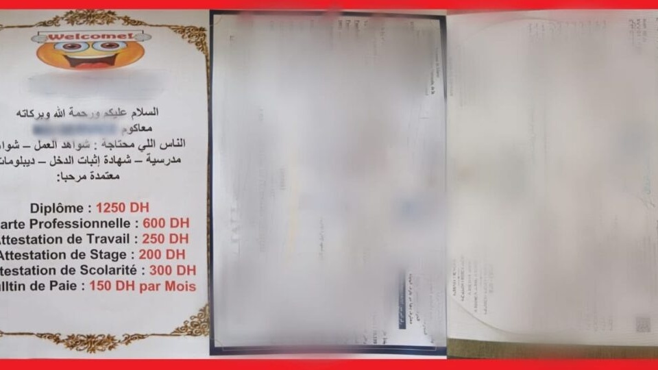 Meknès : un jeune interpellé pour trafic de faux-diplômes sur les réseaux sociaux