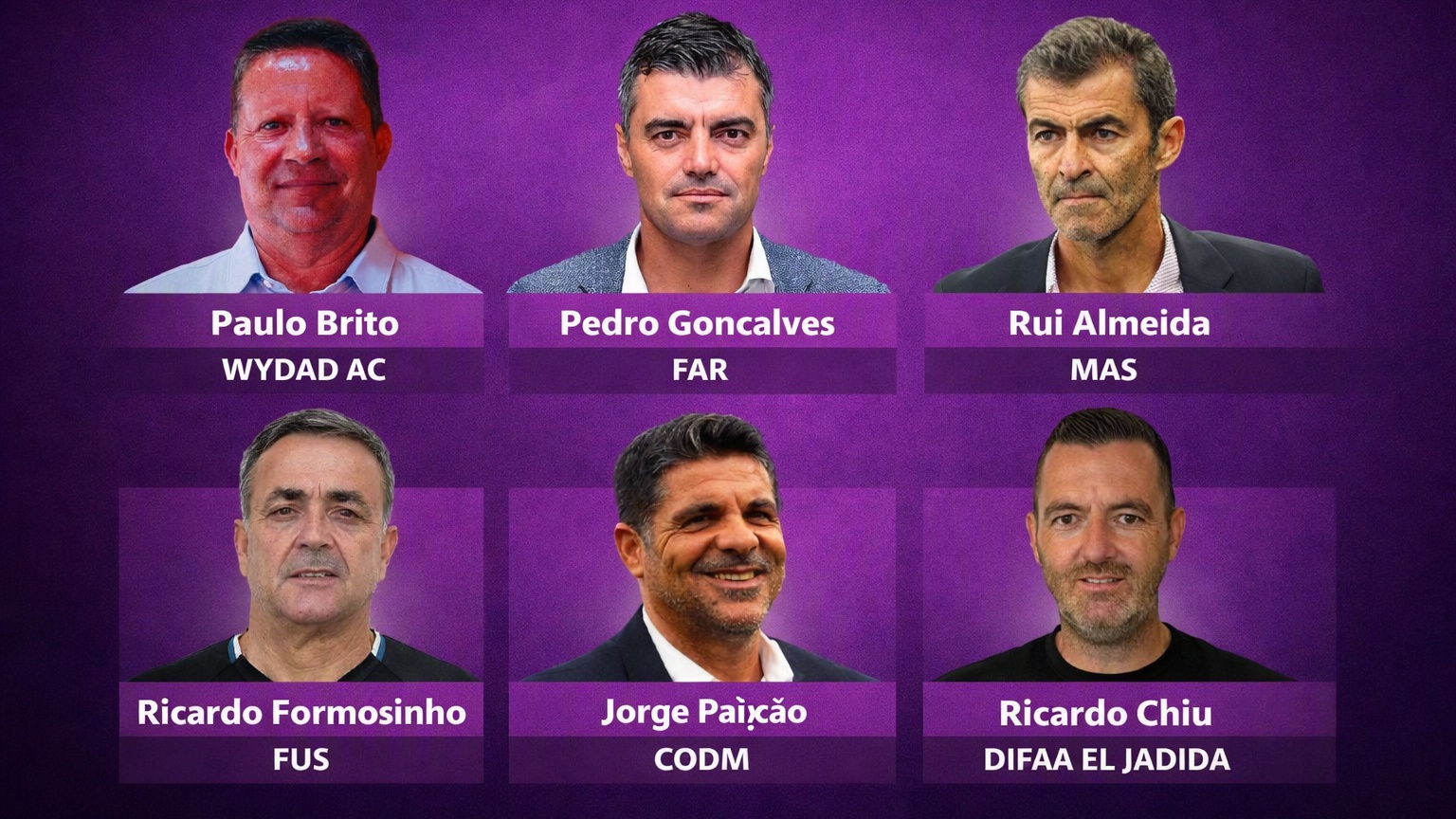 Botola D1 / FUS:   Ricardo Formosinho, 6e  technicien portugais aux commandes 