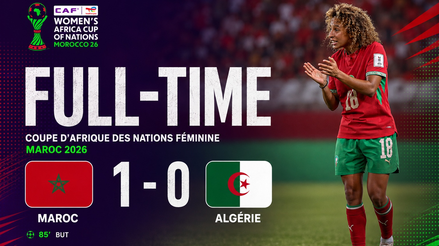 CAN (f) 26 : Le Maroc s’impose face à l’Algérie et se qualifie pour les quarts