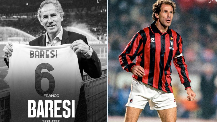 Légende du football italien et de l’AC Milan, franco Baresi est mort