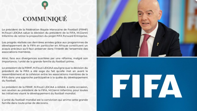  FIFA Forward Entreprise : La FRMF salue le retrait du projet 