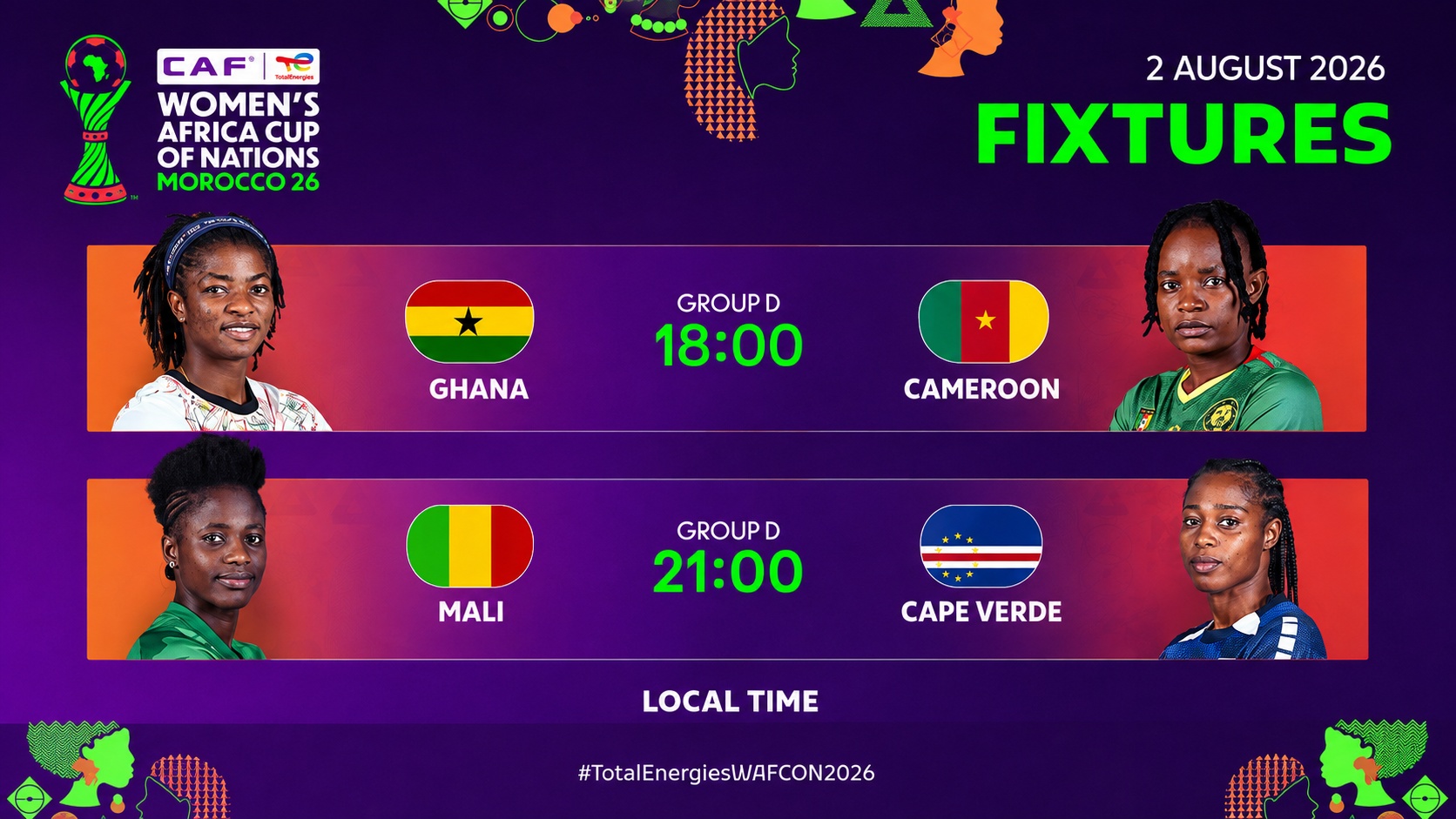 CAN (f) Maroc 26 : Ghana-Cameroun , un choc décisif en ouverture du programme dominical