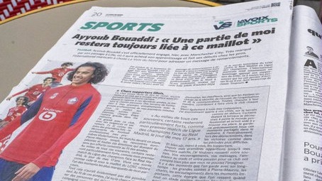 Mercato : Ayyoub Bouaddi s’offre une page dans la presse pour remercier son club d’origine