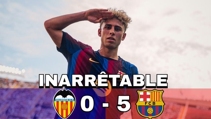 Liga : Yamal en démonstration, le Barça corrige Valence 