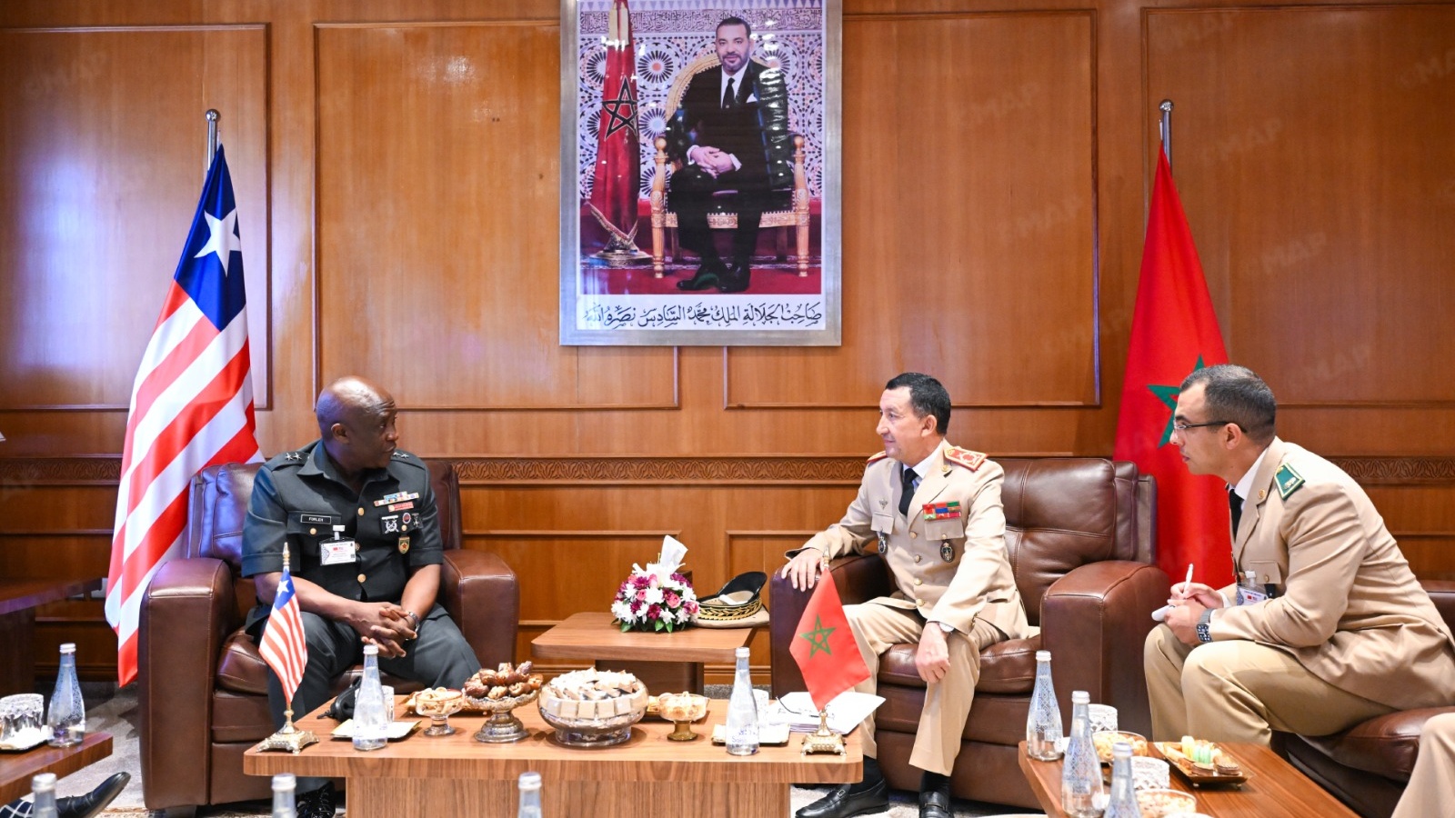 Mohammed Berrid s’entretient avec le Chef d’Etat-Major des Forces Armées du Liberia