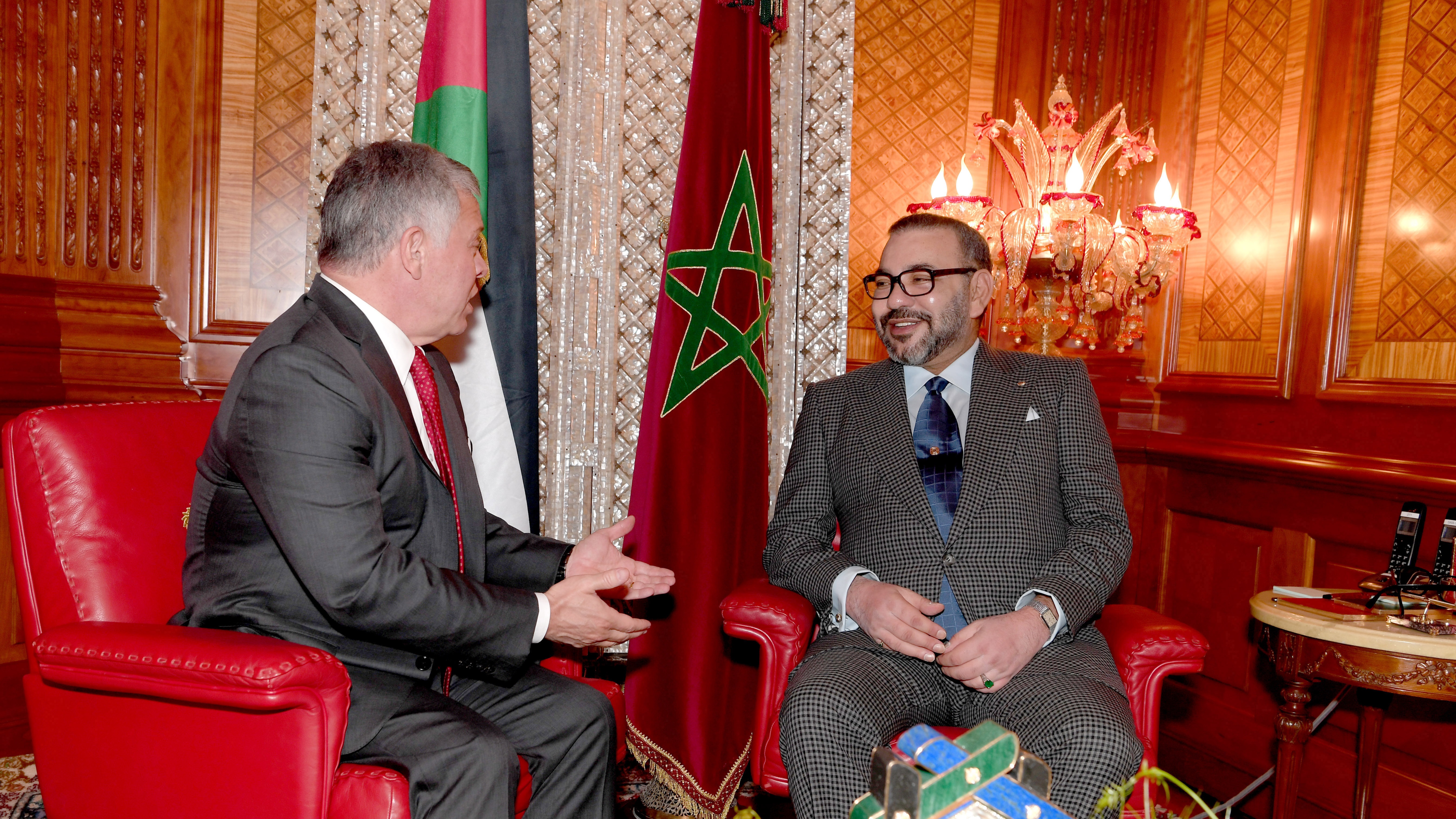SM le Roi exprime au Roi de Jordanie sa solidarité face à l'agression iranienne 