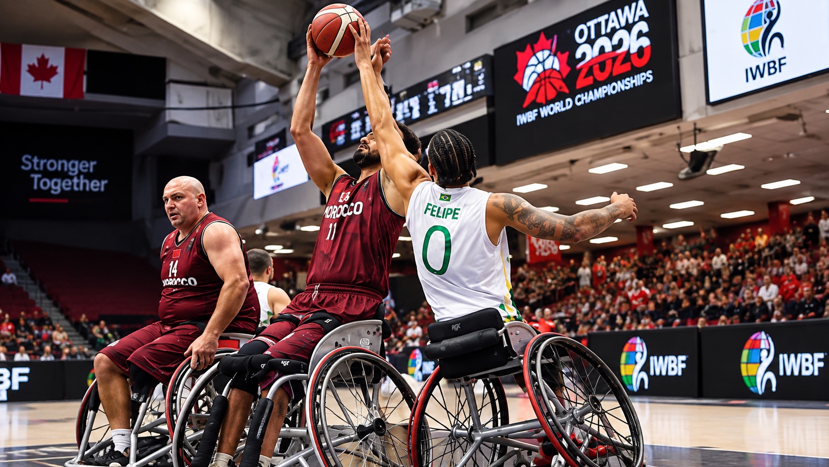 Mondial de basket en fauteuils roulants : le Maroc s’incline face au Brésil