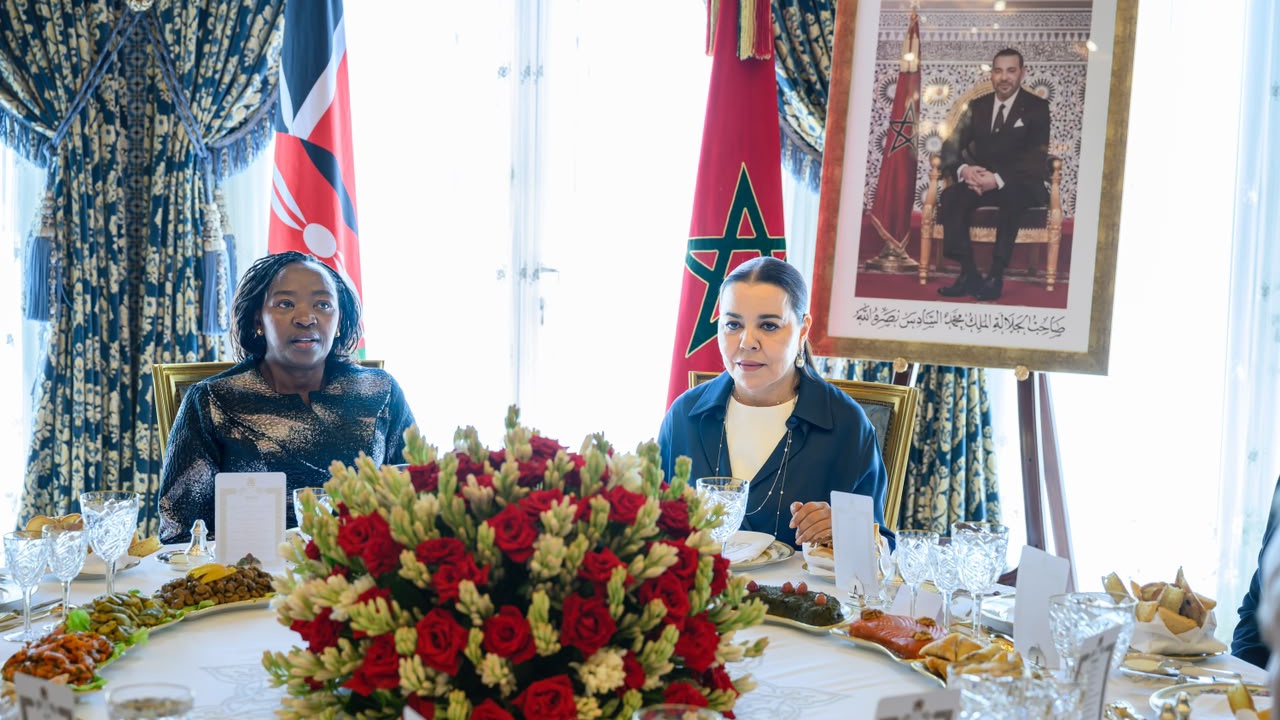 SAR la Princesse Lalla Asmaa préside un déjeuner offert par SM le Roi en l’honneur de la Première Dame du Kenya Mme Rachel Ruto
