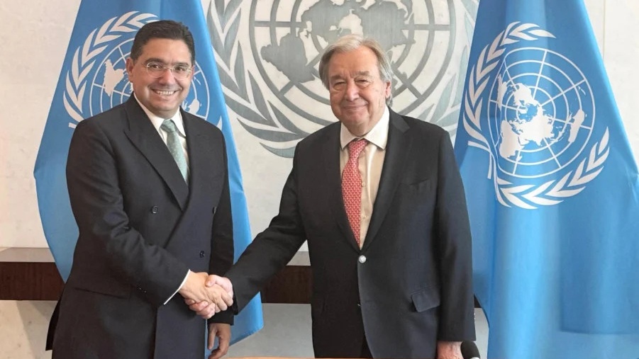 Nasser Bourita s'entretient avec Antonio Guterres à New York 