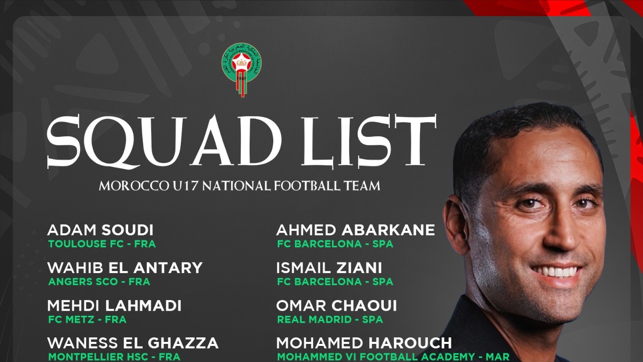 Lionceaux U17 : Ahmed Kantari convoque 28 joueurs pour préparer la Copa España