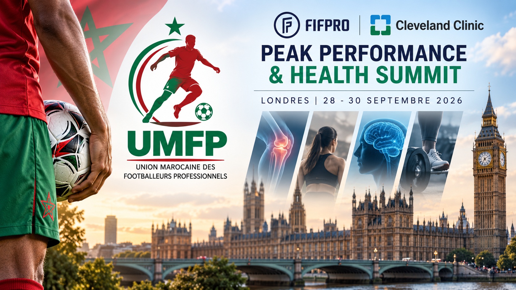 UMFP :  Mourad Hdiouad présent au sommet mondial sur la performance et la santé des footballeurs