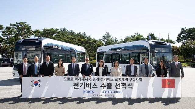 Hyundai fournit des bus électriques à Marrakech dans le cadre d'un projet financé par la Corée