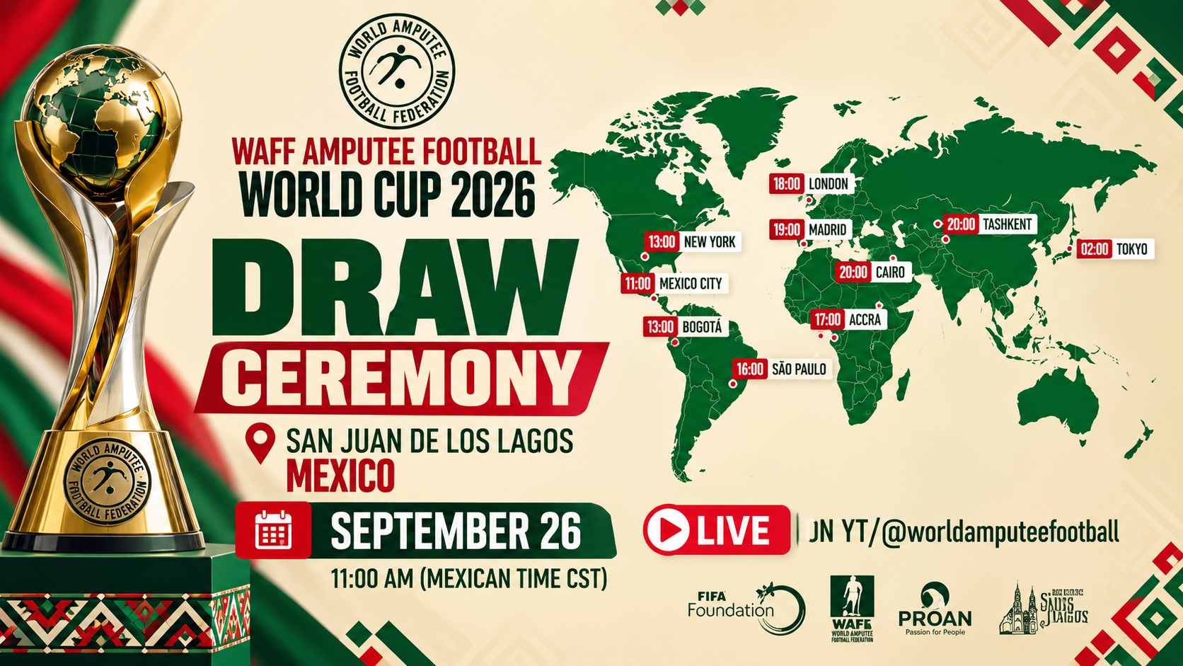 Mondial de football pour amputés : le Maroc connaîtra ses adversaires ce samedi