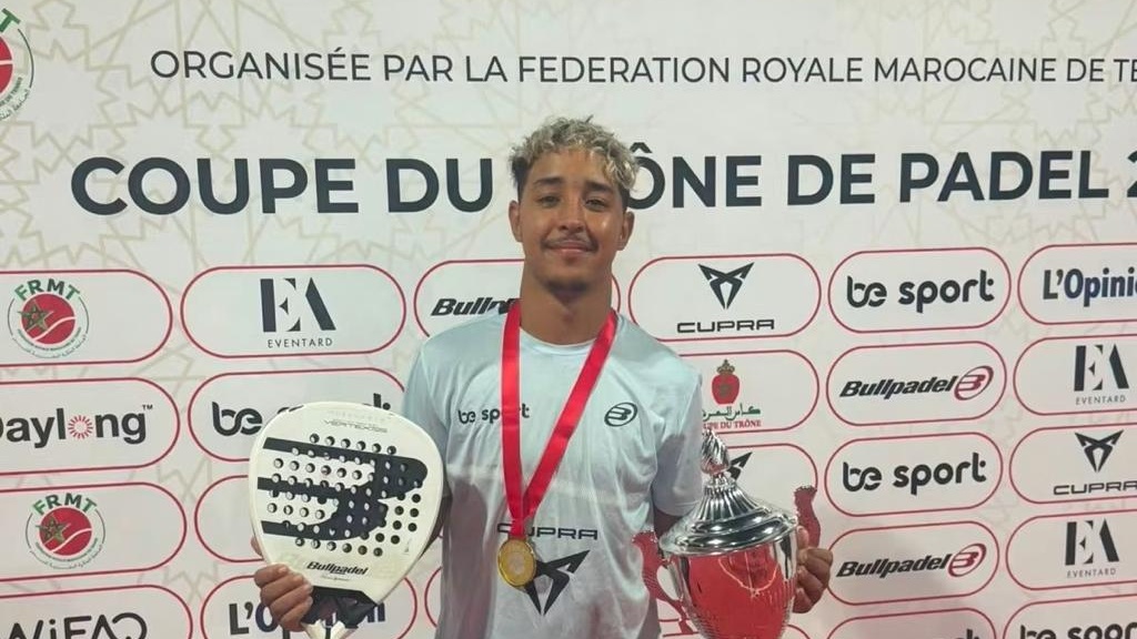 Padel : Adam Moummar décroche sa deuxième Coupe du Trône