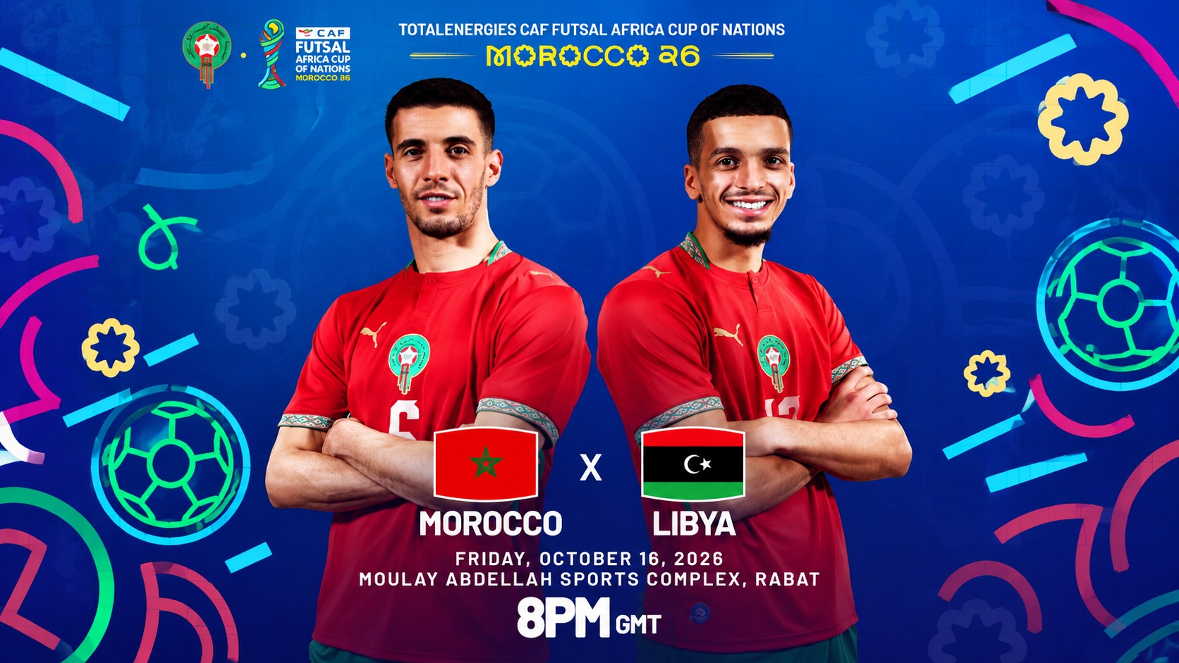 CAN Futsal 2026 : le Maroc vise la première place, Chaâraoui forfait face à la Libye