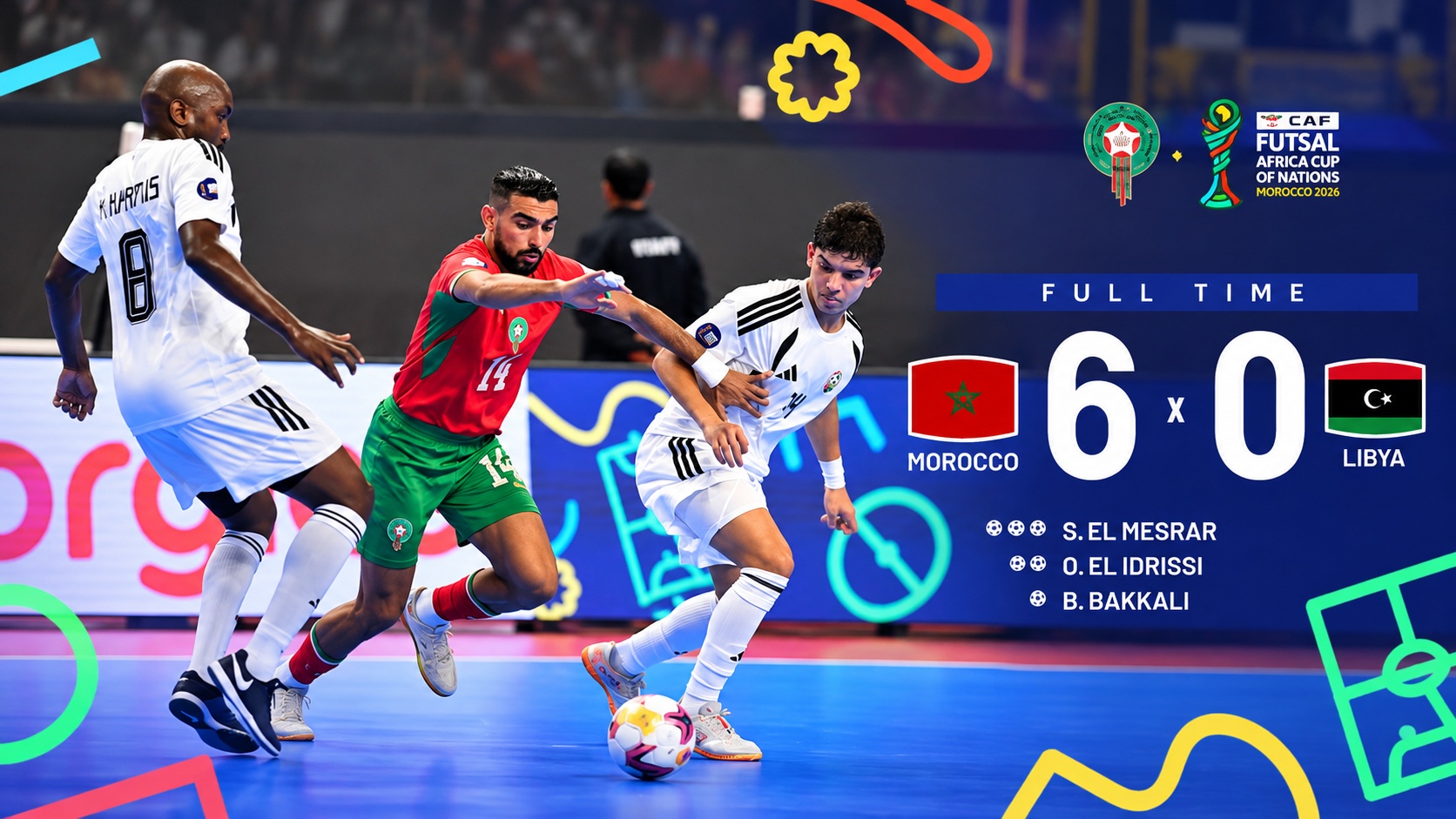 Futsal CAN 2026 : les Lions déroulent et filent en demi-finale