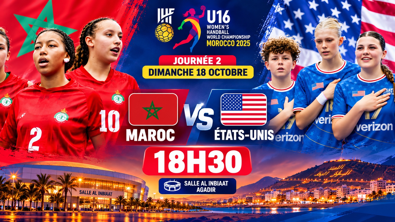 Handball. Mondial féminin U16: les Lioncelles face à un test américain décisif à Agadir