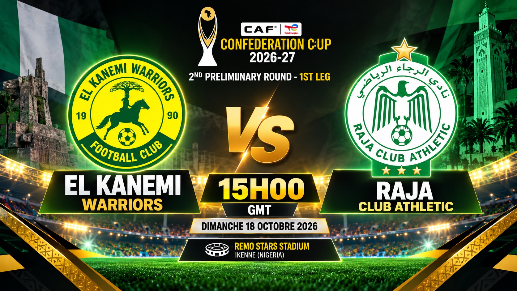 C. CAF : le Raja à l’épreuve au Nigéria