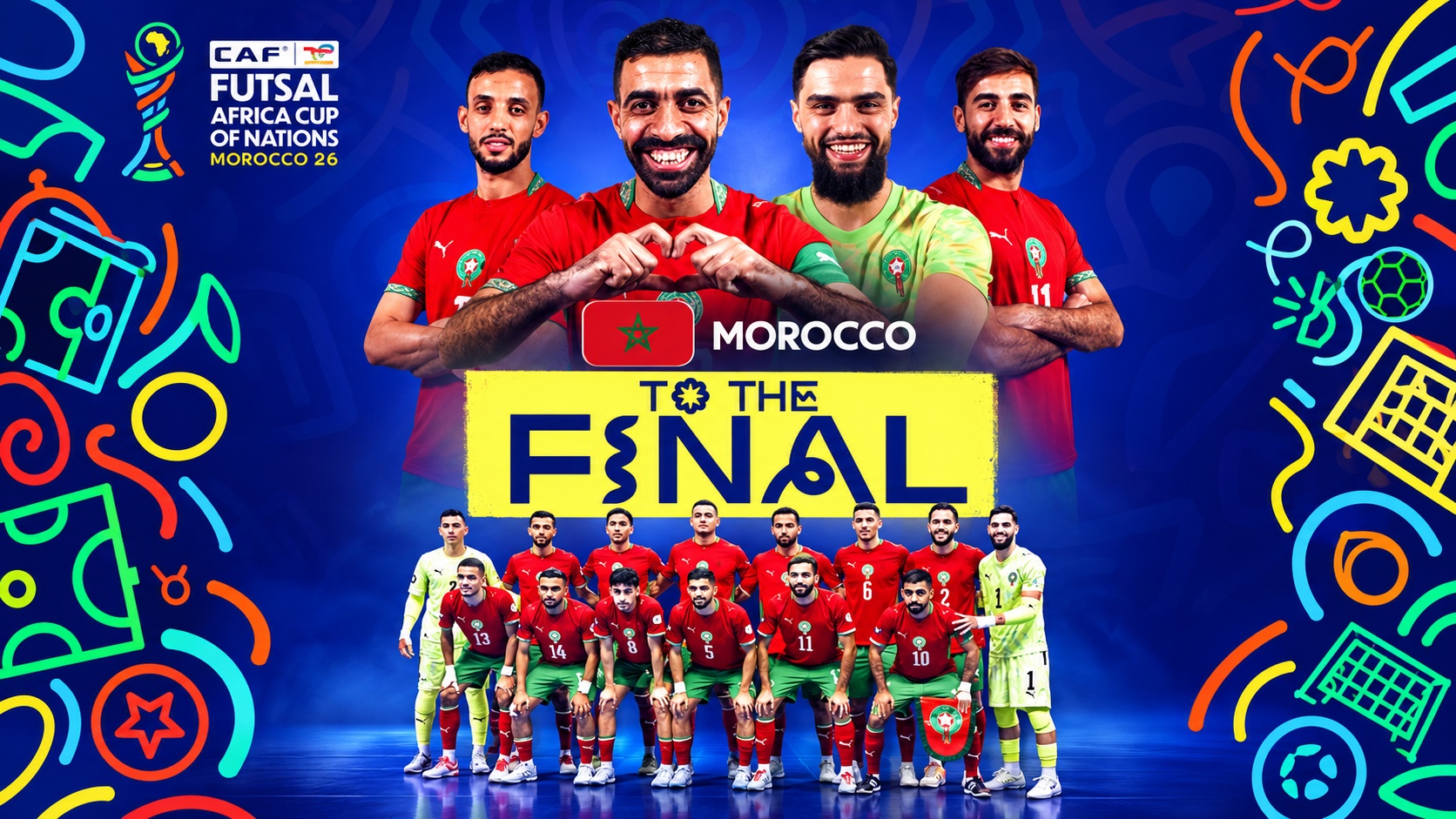 Futsal CAN2026 : le Maroc s’offre une quatrième finale consécutive