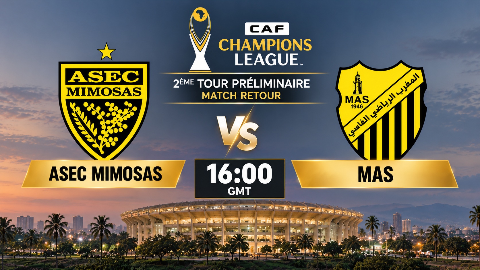 Ligue des champions : le MAS dos au mur, mais encore en vie face à l’ASEC