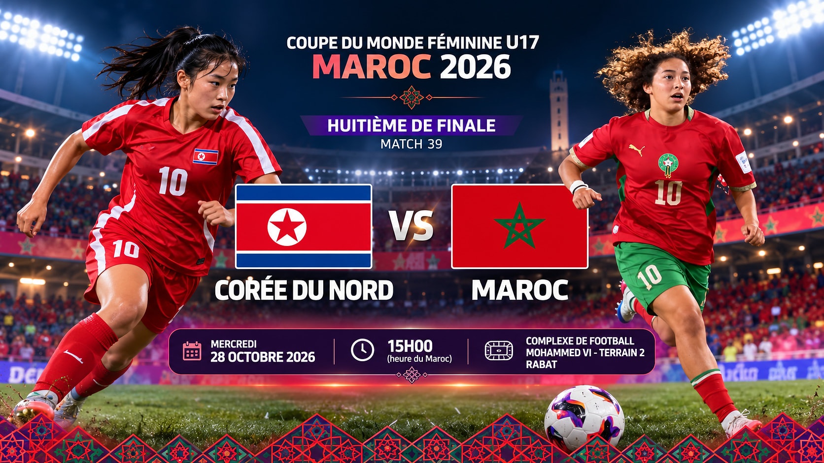 CdM féminine U17 / Officiel : les Lioncelles défient la Corée du Nord en huitièmes