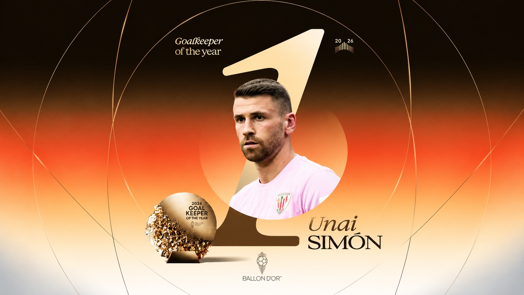 Ballon d’Or 2026 : Unai Simón, meilleur gardien du monde