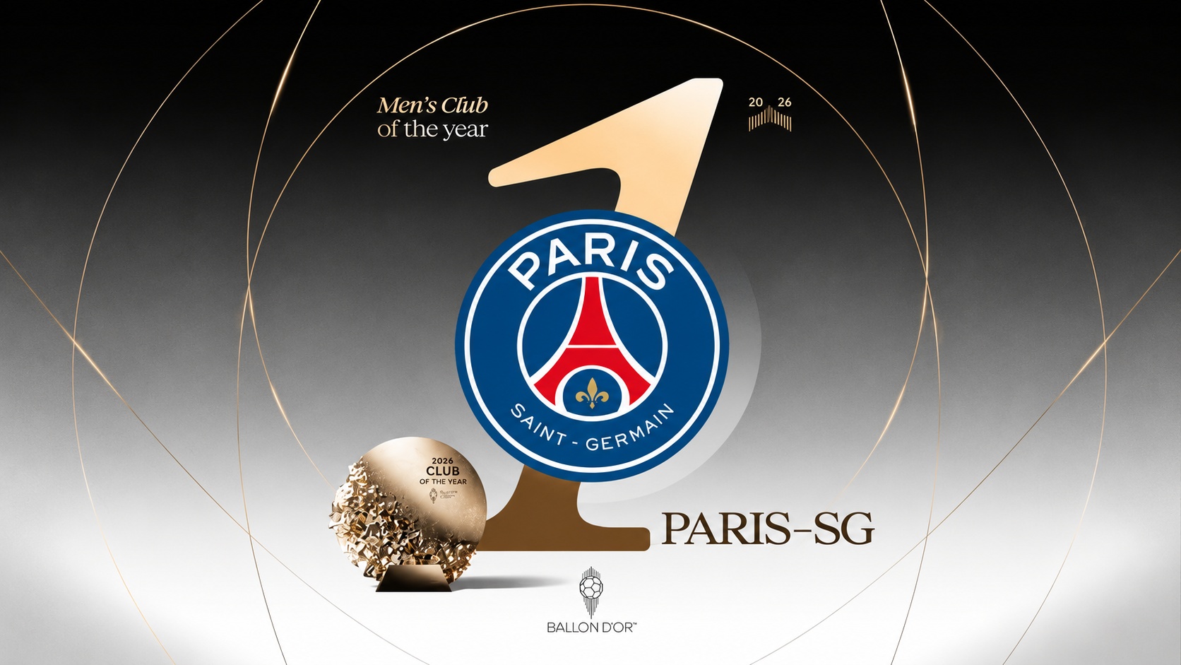 Ballon d’Or 2026 : le PSG sacré club masculin de l’année 
