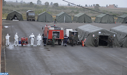 L'hôpital de campagne de Benslimane opérationnel contre le coronavirus
