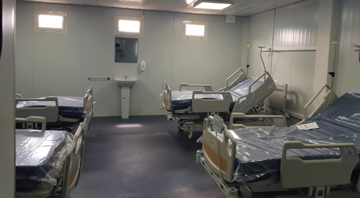 Hôpital de campagne de la foire de Casablanca: Entrée imminente en service